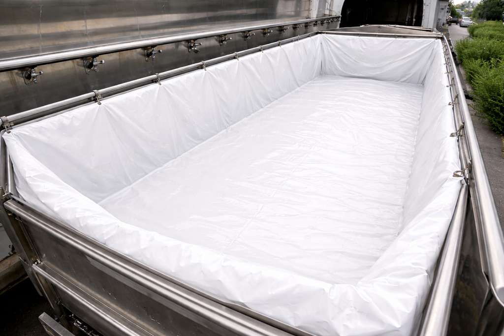 Telo in pvc 650 "VASCA" trasporto alimentare - Uva atossico
