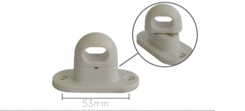 Cavallotti in nylon a molla 5pz